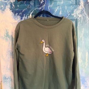 Silly Goose Green Sweatshirt